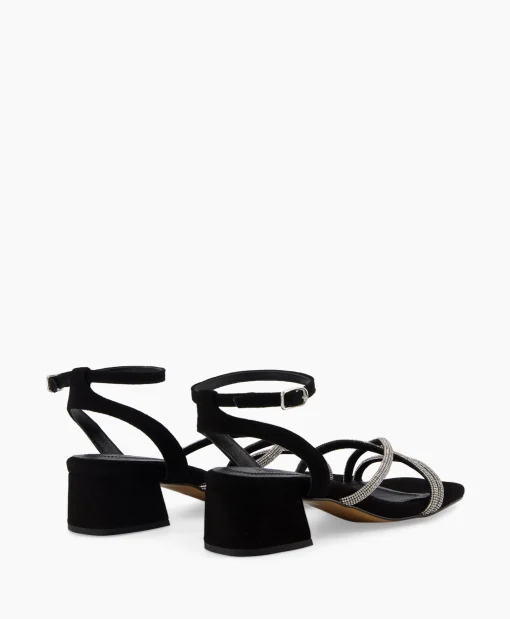 Hot Sandaal Met Hak Tl Celina Zwart Dames Sandalen