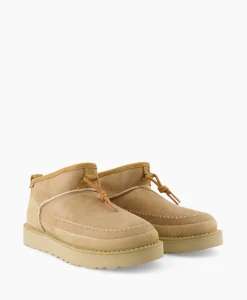 Online Enkellaars W Ultra Mini Crafted Regenerate Beige Dames Laarzen