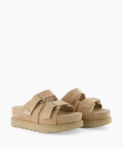 Shop Sandaal Zonder Hak W Goldenstar Hi Slide Beige Dames Sandalen