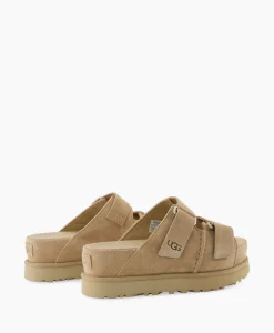 Shop Sandaal Zonder Hak W Goldenstar Hi Slide Beige Dames Sandalen
