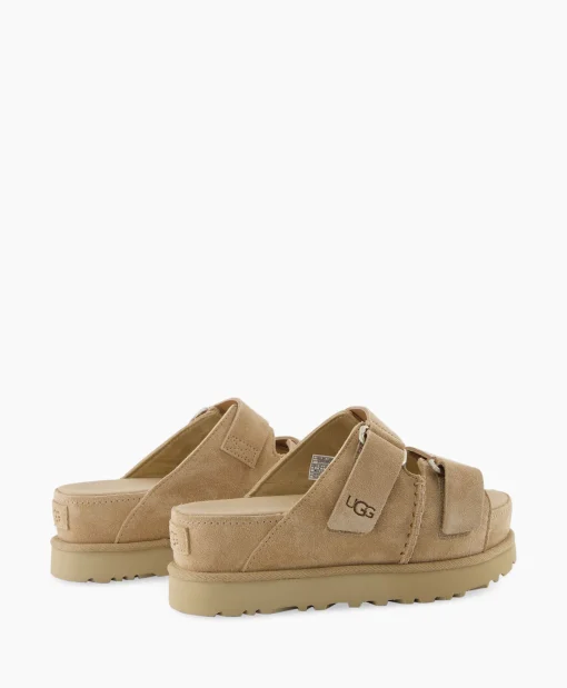 Shop Sandaal Zonder Hak W Goldenstar Hi Slide Beige Dames Sandalen
