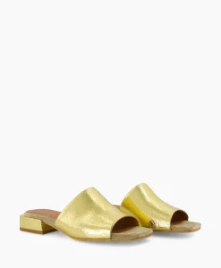 Hot Sandaal Met Hak Gigi Luna Goud Dames Sandalen