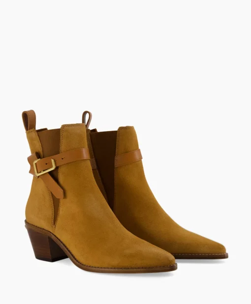 Online Zadig & Voltaire Enkellaars Tyler Cecilia Suede Bruin Dames Laarzen