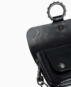 Best Sale Zadig & Voltaire Schouder / Hand Tas Kate Wallet Glossy Wild Emboss Zwart Dames Tassen