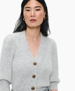 Fashion Vest Cropped 3/4 Sleeve Licht Grijs Dames Vesten